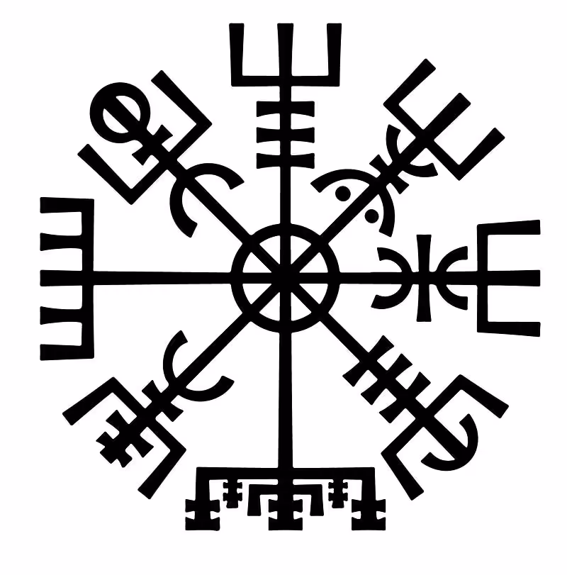Vegvisir, an Icelandic magical stave