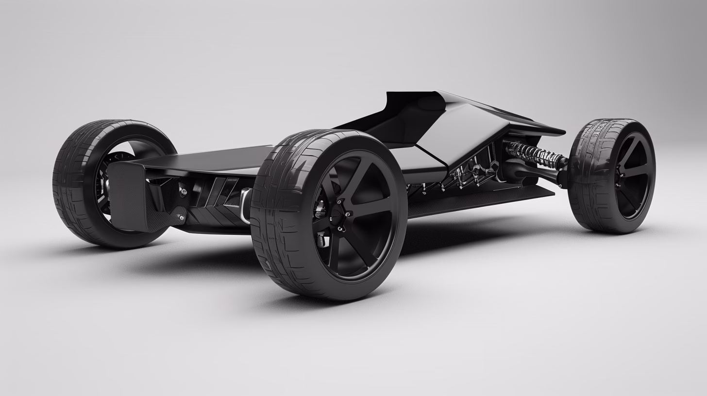 Design unlocked: motors at the wheels, batteries under the floor.